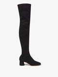 Front image of GLOVE STRETCH OVER THE KNEE BOOTS in BLACK