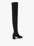 3/4 Back image of GLOVE STRETCH OVER THE KNEE BOOTS in BLACK