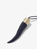 Detail image of Horn Necklace in BLACK/GOLD