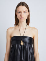 Image of model wearing Rock Necklace in GOLD