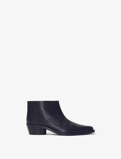 Side image of BRONCO ANKLE BOOTS in BLACK
