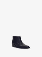 3/4 Front image of BRONCO ANKLE BOOTS in BLACK