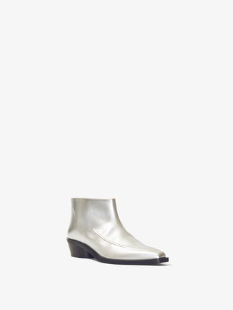 3/4 Front image of BRONCO ANKLE BOOTS in SILVER