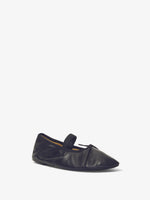 3/4 Front image of GLOVE MARY JANE FLATS in BLACK
