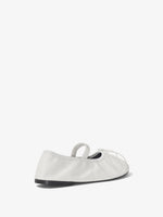 3/4 Back image of GLOVE MARY JANE FLATS in CREAM