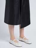 Image of model wearing GLOVE MARY JANE FLATS in CREAM