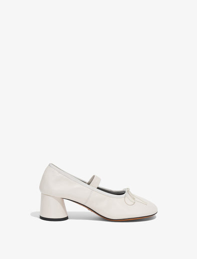 Side image of Glove Mary Jane Pumps in natural