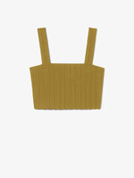 Still Life image of Pointelle Rib Bralette in SULFUR