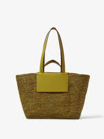 Back image of Large Morris Raffia Tote in MOSS