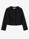Still Life image of Tweed Cropped Jacket in BLACK
