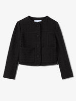 Still Life image of Tweed Cropped Jacket in BLACK