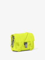 Side image of Carved Python PS1 Mini Crossbody Bag in SULPHUR