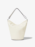 Back image of Leather Spring Bucket Bag in IVORY