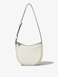 Front image of Small Baxter Bag In Leather in ivory