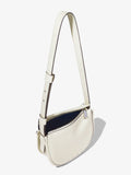 Interior image of Small Baxter Bag In Leather in ivory