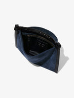 Interior image of Minetta Bag In Suede in navy/black