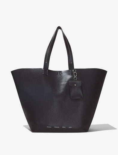 Front image of XL Bedford In Leather in black