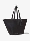 Side image of XL Bedford In Leather in black