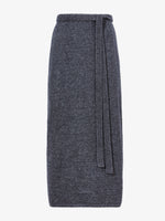 Still Life image of Zadie Wrap Skirt in GREY MELANGE