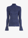 Still Life image of Avery Turtleneck in ROYAL BLUE/SILVER