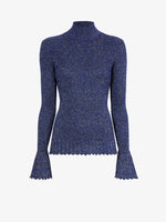 Still Life image of Avery Turtleneck in ROYAL BLUE/SILVER