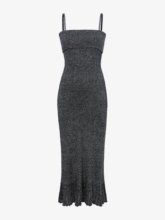 Still Life image of Lorenia Dress in BLACK/SILVER