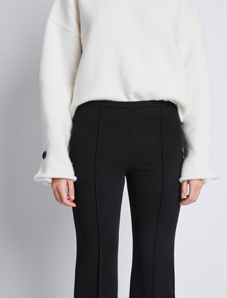 Detail image of Marta Pant in Bi-Stretch Crepe in BLACK