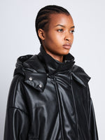 Detail image of model wearing Daylia Jacket in BLACK