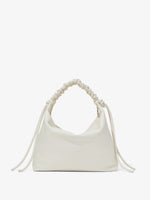 Back image of Medium Drawstring Shoulder Bag in IVORY