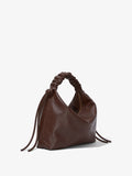 Side image of Medium Drawstring Shoulder Bag in MOCHA