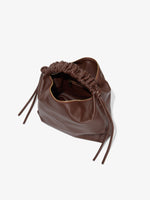 Aerial image of Medium Drawstring Shoulder Bag in MOCHA