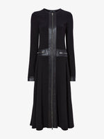 Flat image of Joanne Dress In Matte Viscose Crepe in black