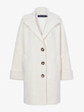 Flat image of Ruth Coat In Knit Outerwear in ivory