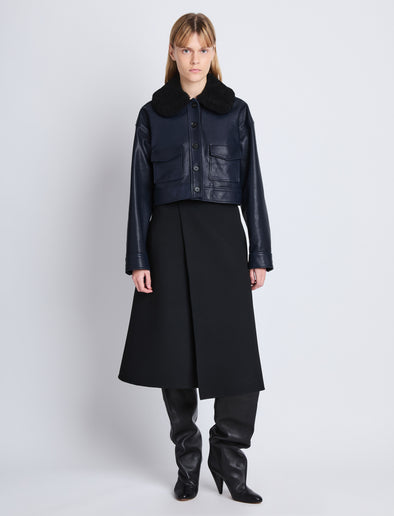 With Schouler Proenza in Shearling Collar – Jacket Leather Judd