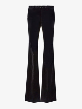 Flat image of Marie Pant In Velvet Suiting in black multi