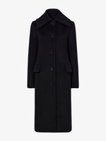 Flat image of Louise Coat In Wool Cashmere in black
