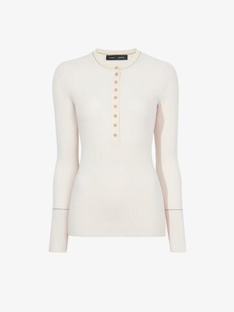 Still Life image of Agnes Henley Sweater in IVORY
