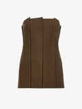 Still Life image of Corinne Strapless Top in DARK LODEN