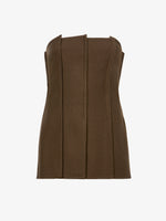 Still Life image of Corinne Strapless Top in DARK LODEN