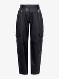 Still Life image of Jackson Cargo Pant In Grainy Leather in BLACK