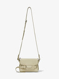 Front image of Small Beacon Bag in CEMENT with strap extended
