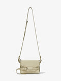 Front image of Small Beacon Bag in CEMENT with strap extended