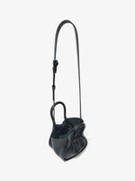 Aerial image of Extra Small Ruched Tote in BLACK