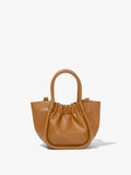 Back image of Extra Small Ruched Tote in COGNAC