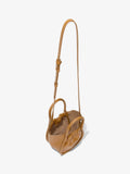 Aerial image of Extra Small Ruched Tote in COGNAC