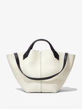 Back image of Large Chelsea Tote in ivory/black