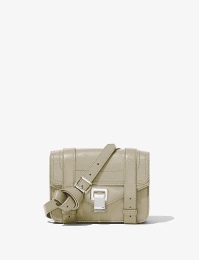Front image of PS1 Mini Crossbody Bag in CEMENT