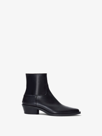 Proenza Schouler side image of Bronco Ankle Boots in BLACK