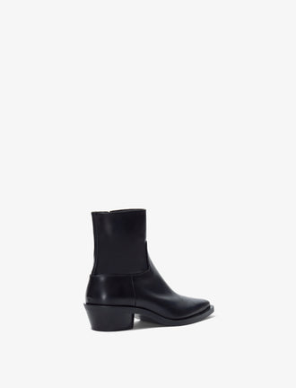 Proenza Schouler back 3/4 image of Bronco Ankle Boots in black