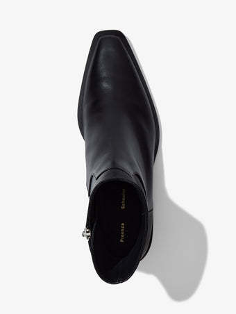 Proenza Schouler aerial image of Bronco Ankle Boots in black
